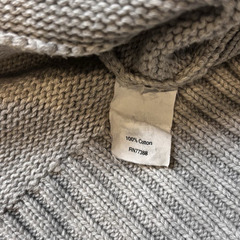 J. Crew Light Beige Shawl Collar Cotton Cardigan Covered Buttons Women's Small - Picture 4 of 5